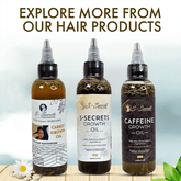 S-Secrets Ultimate Hair Growth Bundle Biotin, Ayuverdic Herbs, Essential oils, Saw Palmetto, Scalp & Hair Strengthening oil for All Hair Types (3) 2oz Bottle Each Total 6oz